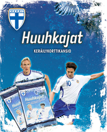 Huuhkajat ker�ilykansio + 2 pakkausta Huuhkajat -ker�ilykortteja